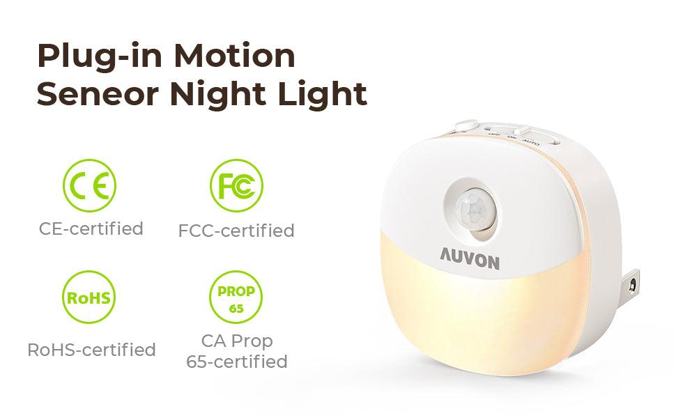 Battery-powered night light - With sensor and LED