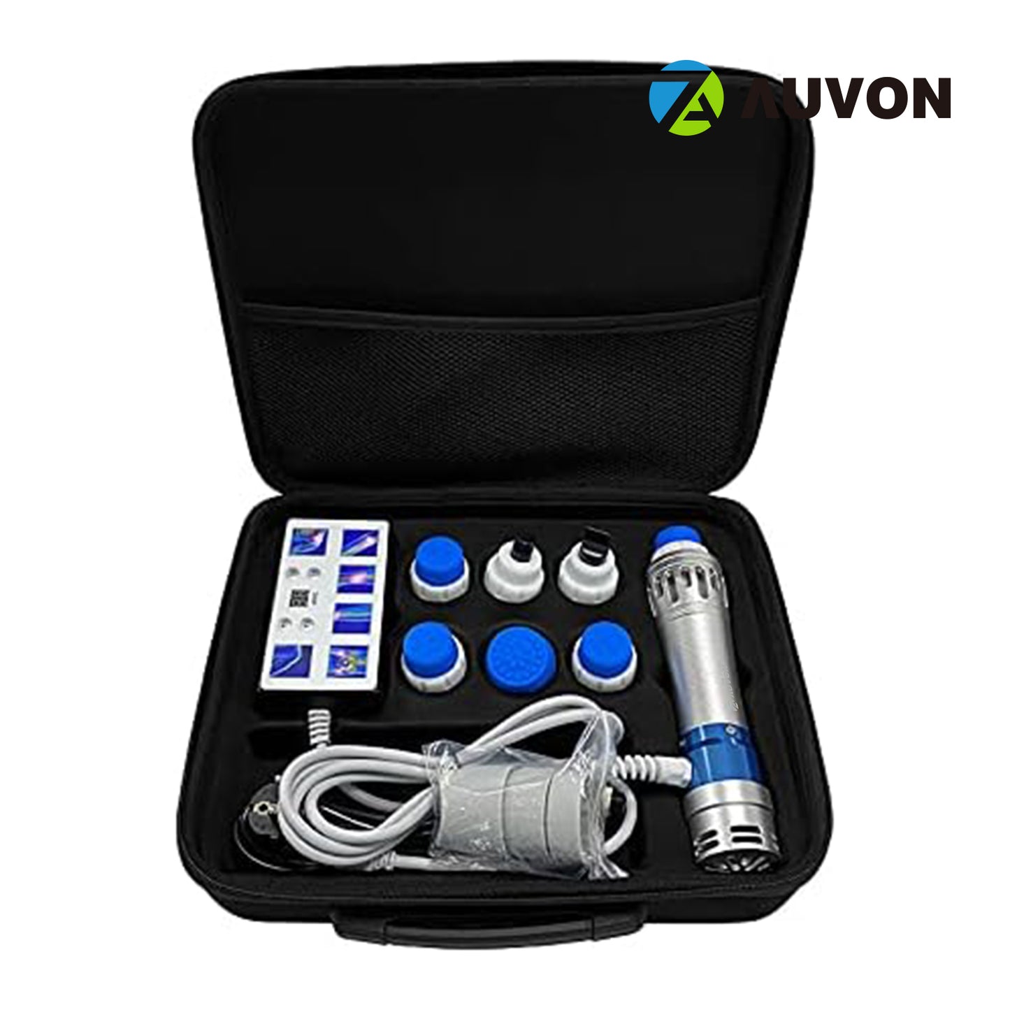 AUVON Portable 3621 Ultrasonic therapy Machine Pain Relief Body Relax Massager, White, 200mm x 145mm x 65mm