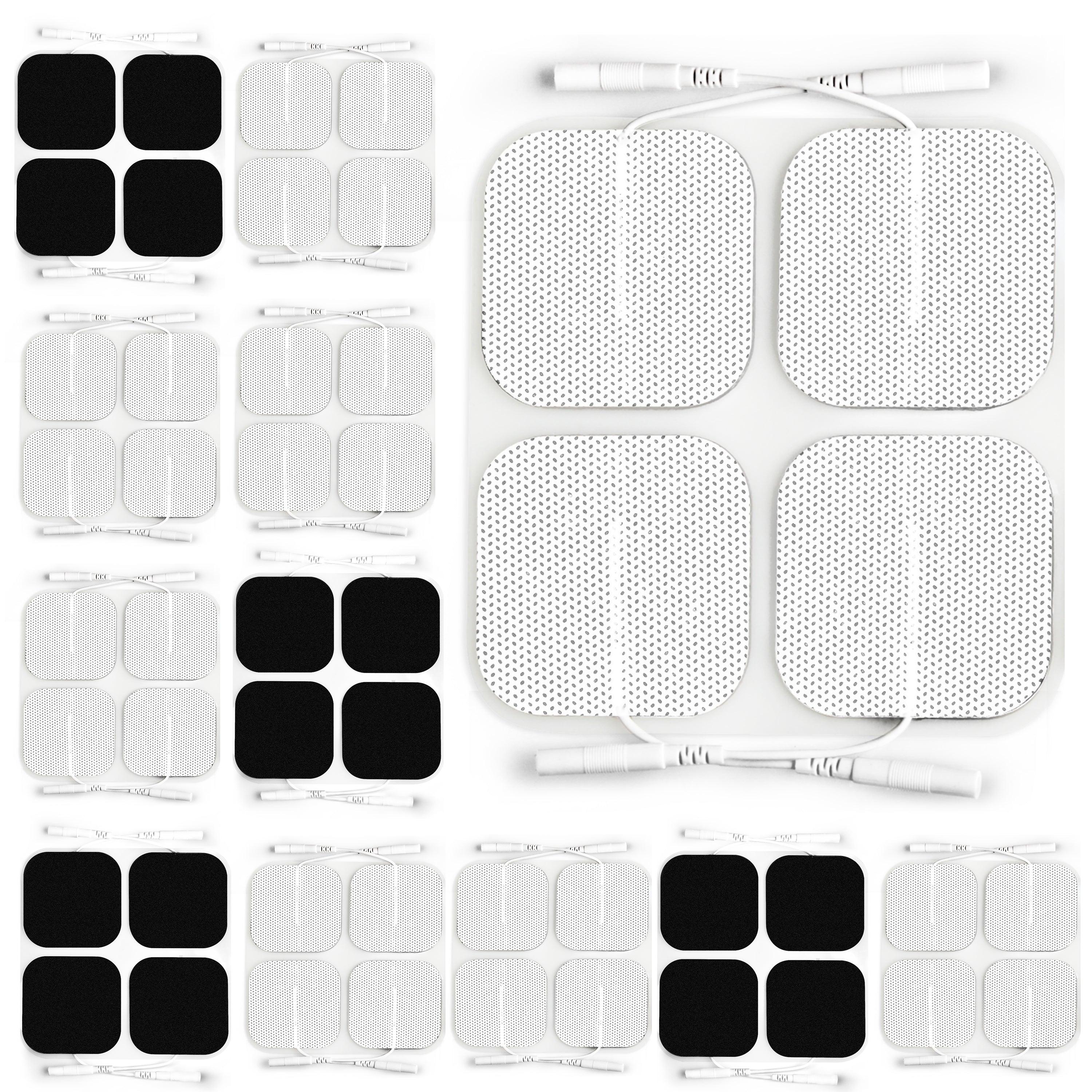 30 Pieces TENS Unit Replacement Pads, Multiple Sizes TENS Unit Pads with  Pad Holder, Reusable and Self-Adhesive Electrodes Pads Compatible with  AUVON