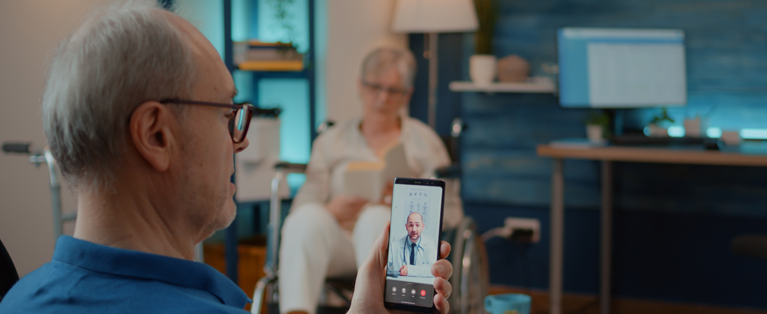 A patient engaging in a virtual consultation with a healthcare provider, symbolizing the advancements and accessibility of telemedicine in the digital age.