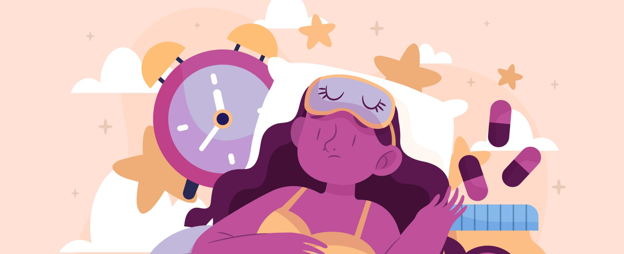 woman sleeping peacefully to improve hormonal balance and menstrual health