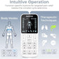 AUVON 4 Outputs TENS Unit Muscle Stimulator with 24 Modes & Intuitive Operation Design, FSA & HSA Eligible, TENS Machine with 10 TENS Pads, Electronic Pulse Massager for Back Pain Relief Therapy