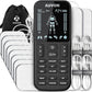 AUVON 4 Outputs TENS Unit Muscle Stimulator with 24 Modes & Intuitive Operation Design, FSA & HSA Eligible, TENS Machine with 10 TENS Pads, Electronic Pulse Massager for Back Pain Relief Therapy