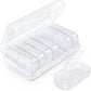 AUVON XL Weekly Pill Organizer 2 Times a Day, Pill Box 7 Day with One-side Large Opening Design for Easy Filling, White Privacy Protection AM PM Pill Case for Medication/Vitamins/Fish Oils/Supplements