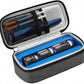 AUVON Insulin Vial Cooler Travel Case, Up to 12H Cooling, 370g Ice Brick GLP-1 & Peptide Travel Case TSA Approved, Safe Anti-Freezing Foam, Well-Insulated 3-Layer Protection for 3-15ml Vials, Pens