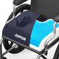 AUVON Gel Wheelchair Seat Cushion, Relieve Sciatica, Back, Coccyx, Pressure Sore and Ulcer Pain, Refreshing & Ergonomic Chair Cushion with Waterproof Silk Fabric, Anti-Slip Cover, Removable Strap