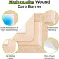 AUVON Silicone Foam Dressing with Large Adhesive Border, Wound Dressing Pads with High Absorbency, Waterproof for Wound Care & Protection Plus Cushioning, Skin-Friendly, Easy Off