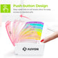 AUVON Weekly Pill Organizer Arthritis Friendly, BPA Free Travel 7 Day Pill Box Case with Spring Open Design and Large Compartment to Hold Vitamins, Cod Liver Oil, Supplements and Medication