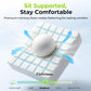 AUVON Gel Ventilation Seat Cushion with Innovation Heat Dissipation Design Supportive Memory Foam Wheelchair Cushion for Back & Tailbone Comfort, Waterproof Cover, Anti-Sore & Ulcer, Buckle Strap