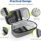 AUVON Insulin Cooler Travel Case, 2x160g TSA Approved Ice Packs, Portable Diabetic Medication Cooler for Travel Holds 3-4 Insulin Pens & Diabetic Supplies, Well-Insulated, Compact for Daily and Trips
