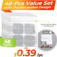 AUVON TENS Unit Electrode Pads 2"x2" 48 Pcs Value Pack, Reusable Latex-Free TENS Unit Pads with Upgraded Self-Adhesion, Non-Irritating Replacement Pads Compatible with TENS 7000, Etekcity, Nicwell