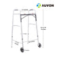 AUVON Folding Walkers with Wheels, Aluminum, 32 in to 39 in, 350 lbs Weight Capacity, 1 Count
