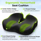 AUVON Ergonomic Donut Pillow Seat Cushion for Hemorrhoid & Tailbone Pain Relief, Thick Memory Foam Chair Cushion with Firm Support for Coccyx, Sciatica, Pressure Sores, Pregnancy, Postpartum Recovery