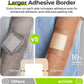AUVON Silicone Foam Dressing with Large Adhesive Border, Wound Dressing Pads with High Absorbency, Waterproof for Wound Care & Protection Plus Cushioning, Skin-Friendly, Easy Off