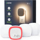 AUVON Plug-in LED Backlit Night Light 4 Packs, Motion & Dusk to Dawn Sensor Nightlight with 1-50lm Dimmable Brightness for Bedroom, Bathroom, Hallway, Kitchen, Garage, Nursery