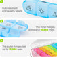 AUVON Weekly Pill Organizer 3 Times a Day, Color-Coded for Easy Tracking Large 7 Day Pill Box 3 Times a Day, Portable Pill Case for Medication, Vitamins, Fish Oil and Supplements, Dual Protection