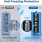 AUVON Insulin Vial Cooler Travel Case, Up to 12H Cooling, 370g Ice Brick GLP-1 & Peptide Travel Case TSA Approved, Safe Anti-Freezing Foam, Well-Insulated 3-Layer Protection for 3-15ml Vials, Pens