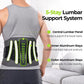AUVON Back Brace with Removable Heating Pad for Lower Back Pain Relief 5-Stay Lumbar Support Belt for Men & Women, Adjustable Back Support Brace for Sciatica, Herniated Disc, Work & Heavy Lifting
