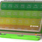 AUVON Moisture-Proof Monthly Pill Organizer, 28-Day Compartments Pill Box Case with Removable 4 Weeks Medication Organizer Rows for Fish Oils, Vitamins, Supplements, Medications, BPA-Free