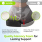 AUVON Ergonomic Donut Pillow Seat Cushion for Hemorrhoid & Tailbone Pain Relief, Thick Memory Foam Chair Cushion with Firm Support for Coccyx, Sciatica, Pressure Sores, Pregnancy, Postpartum Recovery