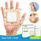 AUVON Silicone Foam Dressing with Large Adhesive Border, Wound Dressing Pads with High Absorbency, Waterproof for Wound Care & Protection Plus Cushioning, Skin-Friendly, Easy Off
