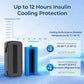 AUVON Insulin Vial Cooler Travel Case, Up to 12H Cooling, 370g Ice Brick GLP-1 & Peptide Travel Case TSA Approved, Safe Anti-Freezing Foam, Well-Insulated 3-Layer Protection for 3-15ml Vials, Pens