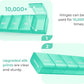 AUVON Weekly Pill Organizer with Effortless Opening Design, Arthritis Friendly Pill Box, BPA-Free Pill Organizer 7 Day, Cute & Portable Pill Case for Vitamins, Supplements and Medications