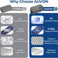 AUVON Insulin Cooler Travel Case, 2x160g TSA Approved Ice Packs, Portable Diabetic Medication Cooler for Travel Holds 3-4 Insulin Pens & Diabetic Supplies, Well-Insulated, Compact for Daily and Trips