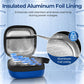 AUVON Universal Insulin Peptide Case for Fridge, 16 Slots for 1–15 ml Vials Insulin Vial Case for Fridge, Adjustable Foam Insert, Vial Holder with Moisture & Odor Protection, Insulated Aluminum Lining