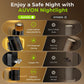 AUVON Lampe de bureau LED avec port de charge USB, 3 modes de couleur, lumière de lecture dimmable, lampe de travail intelligente à induction et gradation automatique, lampe de table à col de cygne flexible pour bureau ou chevet, adaptateur secteur inclus