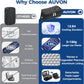AUVON Expandable Insulin Cooler Travel Case, +40% Space, 2x180g Ice Packs TSA-Approved Diabetic Medication Cooler for Travel Holds 3-5 Insulin Pens & Supplies, Well-Insulated, Compact for Daily, Trip