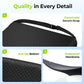 AUVON Gel Ventilation Seat Cushion with Innovation Heat Dissipation Design Supportive Memory Foam Wheelchair Cushion for Back & Tailbone Comfort, Waterproof Cover, Anti-Sore & Ulcer, Buckle Strap