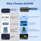 AUVON Insulin Vial Cooler Travel Case, Up to 12H Cooling, 370g Ice Brick GLP-1 & Peptide Travel Case TSA Approved, Safe Anti-Freezing Foam, Well-Insulated 3-Layer Protection for 3-15ml Vials, Pens