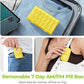 AUVON XL Weekly Pill Organizer 2 Times a Day, Pill Box 7 Day with One-Side Large Opening Design for Easy Filling, Yellow AM PM Pill Case for Medication/Vitamins/Fish Oils/Supplements