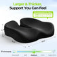 AUVON Ergonomic Donut Pillow Seat Cushion for Hemorrhoid & Tailbone Pain Relief, Thick Memory Foam Chair Cushion with Firm Support for Coccyx, Sciatica, Pressure Sores, Pregnancy, Postpartum Recovery