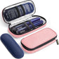 AUVON Étui de Voyage Réfrigérant pour Stylo à Insuline, avec 2 Packs de Glace de 90 g Approuvés par la TSA, Sac Isotherme en Cuir pour Médicaments Diabétiques, Étui Compact pour Stylos à Insuline et Autres Fournitures