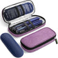 AUVON Étui de Voyage Réfrigérant pour Stylo à Insuline, avec 2 Packs de Glace de 90 g Approuvés par la TSA, Sac Isotherme en Cuir pour Médicaments Diabétiques, Étui Compact pour Stylos à Insuline et Autres Fournitures