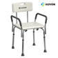 AUVON Patient Care Shower Chairs  with Padded Armrests and Back Heavy Duty Shower Chair for Bathtub Slip Resistant Shower Seat with Adjustable Height Shower Chair for Inside Shower with 350 lb Capacity