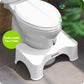 AUVON Toilet Footstool to Place One's Feet on While Sitting on a Toilet, 7 Inch height, White