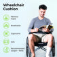 AUVON Wheelchair Seat Cushions for Sciatica, Back, Coccyx, Pressure Sore and Ulcer Pain Relief, Memory Foam Pressure Relief Cushion with Removable Strap, Breathable & Waterproof Fabric