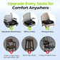 AUVON Wheelchair Seat Cushions for Sciatica, Back, Coccyx, Pressure Sore and Ulcer Pain Relief, Memory Foam Pressure Relief Cushion with Removable Strap, Breathable & Waterproof Fabric