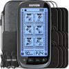 AUVON 3-in-1 TENS Unit Muscle Stimulator for Pain Relief, Large Screen EMS Massager Machine with 30 Levels for Gradual Back, Shoulder, Sciatica Pain Relief, 24 Modes, 12 Pads, EVA Travel Case