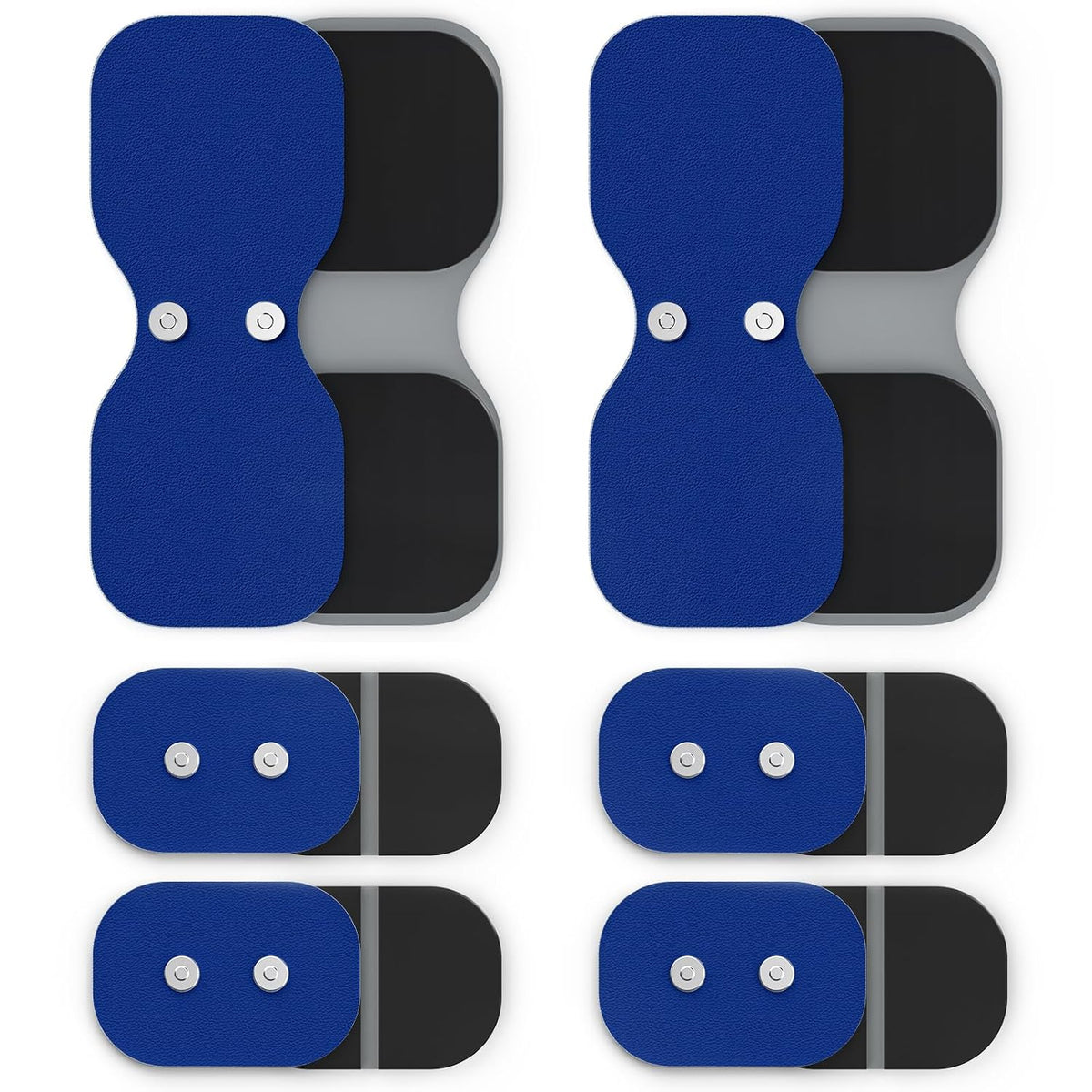 AUVON Wireless TENS Unit Electrode Pads 12 Pcs, 2 Sizes, Latex-Free Only Compatible with AUVON Wireless TENS Device TX6224, Reusable TENS Unit Replacement Pads, Premium Stickiness, White