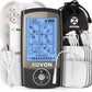 AUVON 24 Modes TENS Unit Muscle Stimulator for Pain Relief, Premium Pads Rechargeable TENS Machine, Drug-Free Pain Relief for Shoulder, Lower Back, Muscle, Physical Therapy, 8pcs Electrode Pads