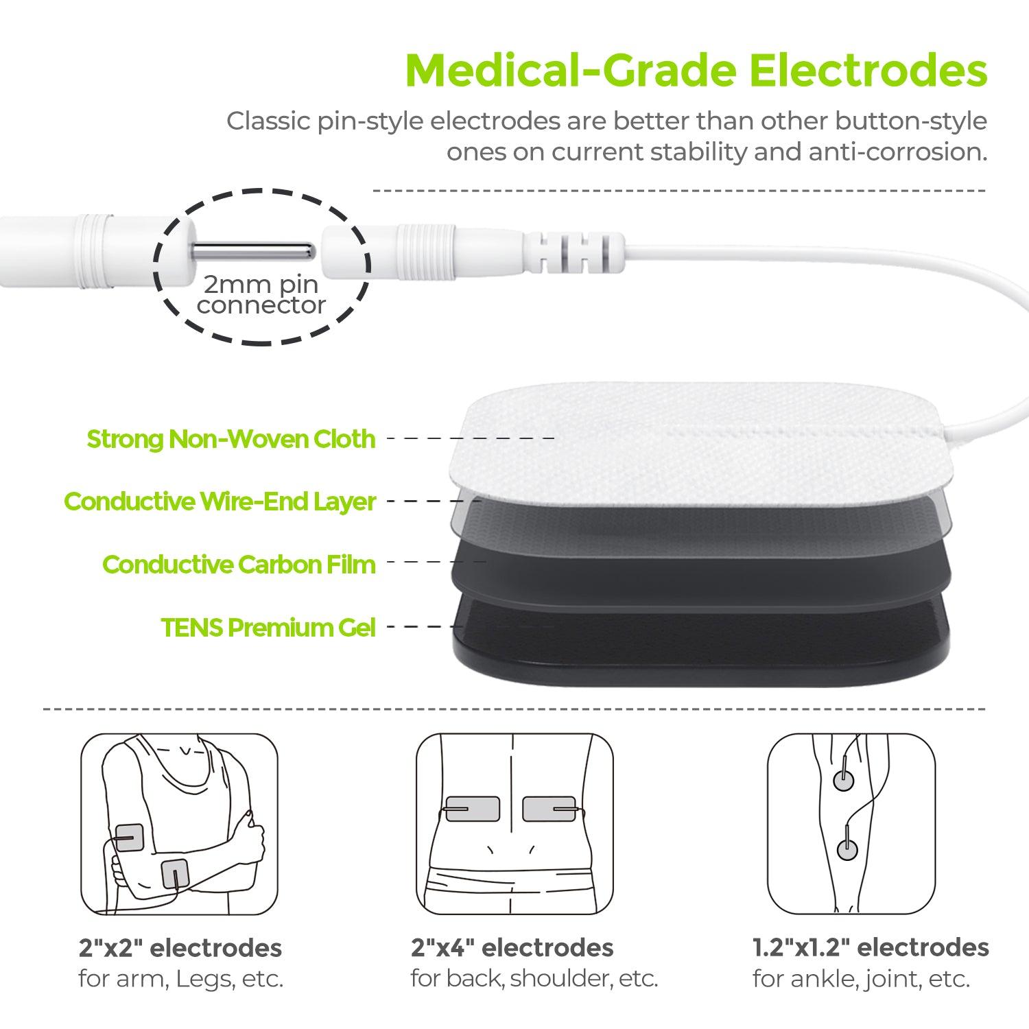 Tens machines and pads, Electrode Probes, Pain relief