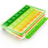 AUVON Moistureproof Monthly Pill Organizer, Travel-Friendly Weekly Pill Box with Removable 4 Weeks Pill Case Rows, Large 28 Days Pill Container for Fish Oils, Vitamins, Supplements and Medications