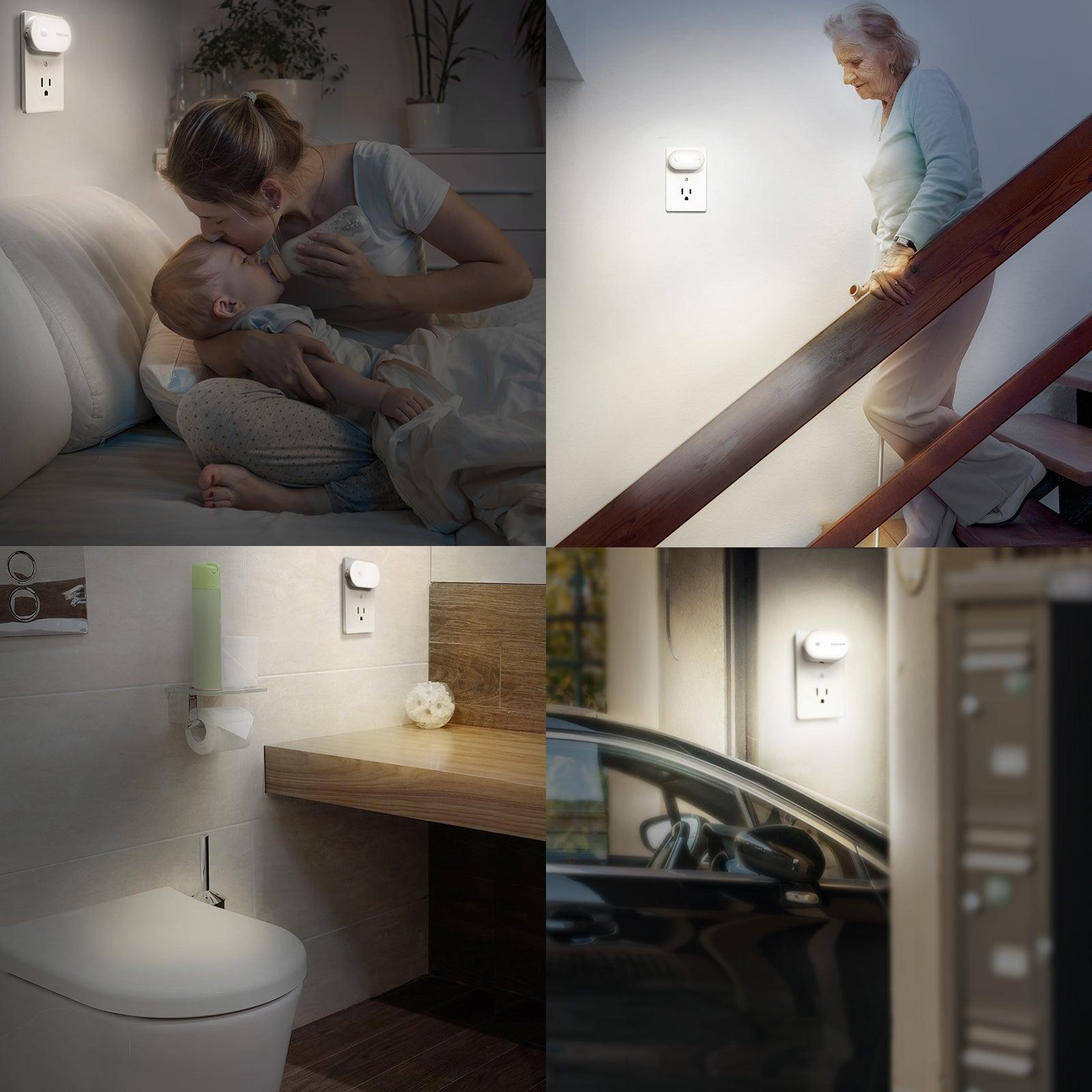 Toilet Night Light LED Motion Activated Sensor Lamp Bathroom Seat