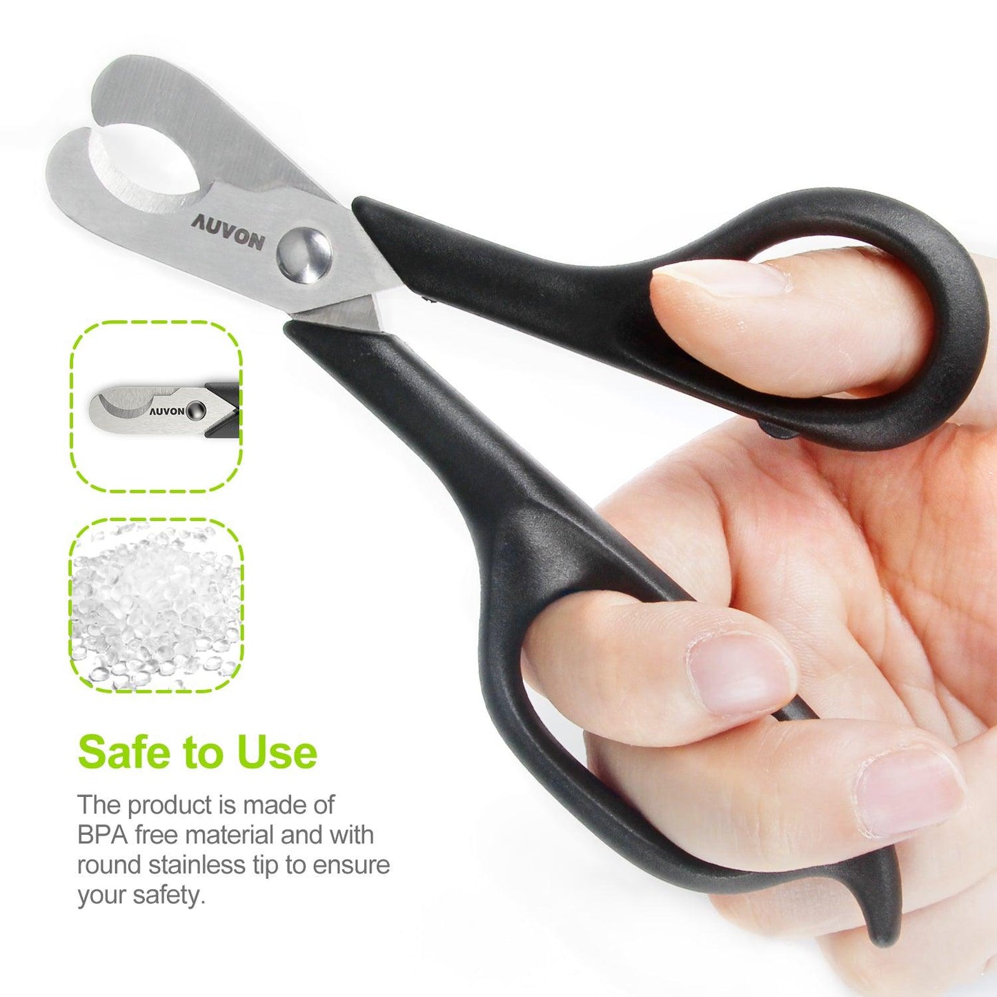 AUVON Scissors-Shaped Pill Cutter, Sharp Blade Pill Splitter for Accurately Dividing Various Size of Vitamins, Tablets and Medications in Half - AUVON