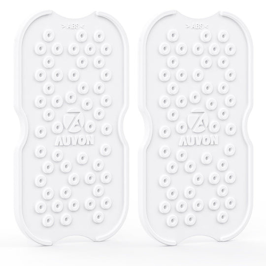 AUVON TENS Unit Pad Holders and Lead Wire Organizer 2 Packs, Holds 2" x 2" 8 Pads or 2" x 4" 4 Pads, Electrode Board for TENS Unit Replacement Electrode Patches - AUVON