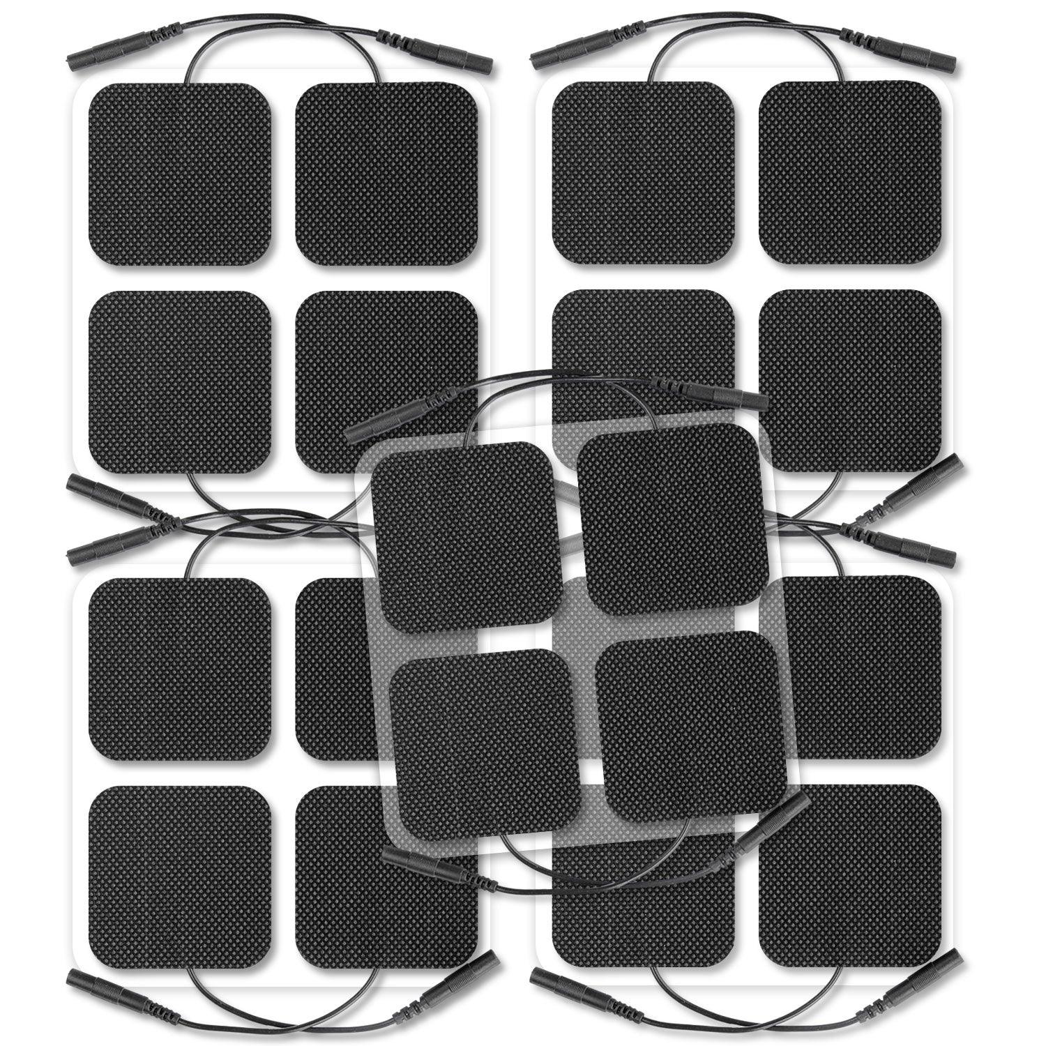 AUVON TENS Unit Pads 2"X2" 20 Pcs, 3rd Gen Latex-Free Replacement Pads Electrode Patches with Upgraded Self-Stick Performance and Non-Irritating Design for Electrotherapy - AUVON